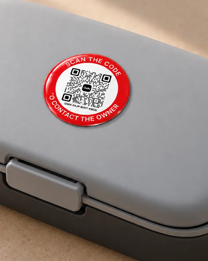 Lunch box · Round QR Stickers
