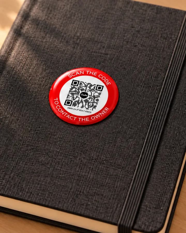 Notebook · Round QR Stickers
