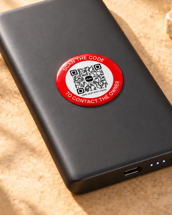 Power bank · Round QR Stickers
