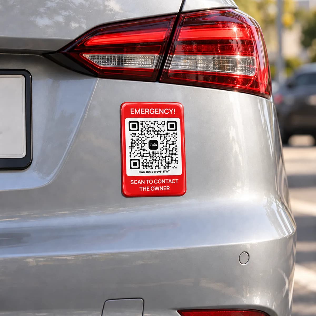 Emergency Car Sticker