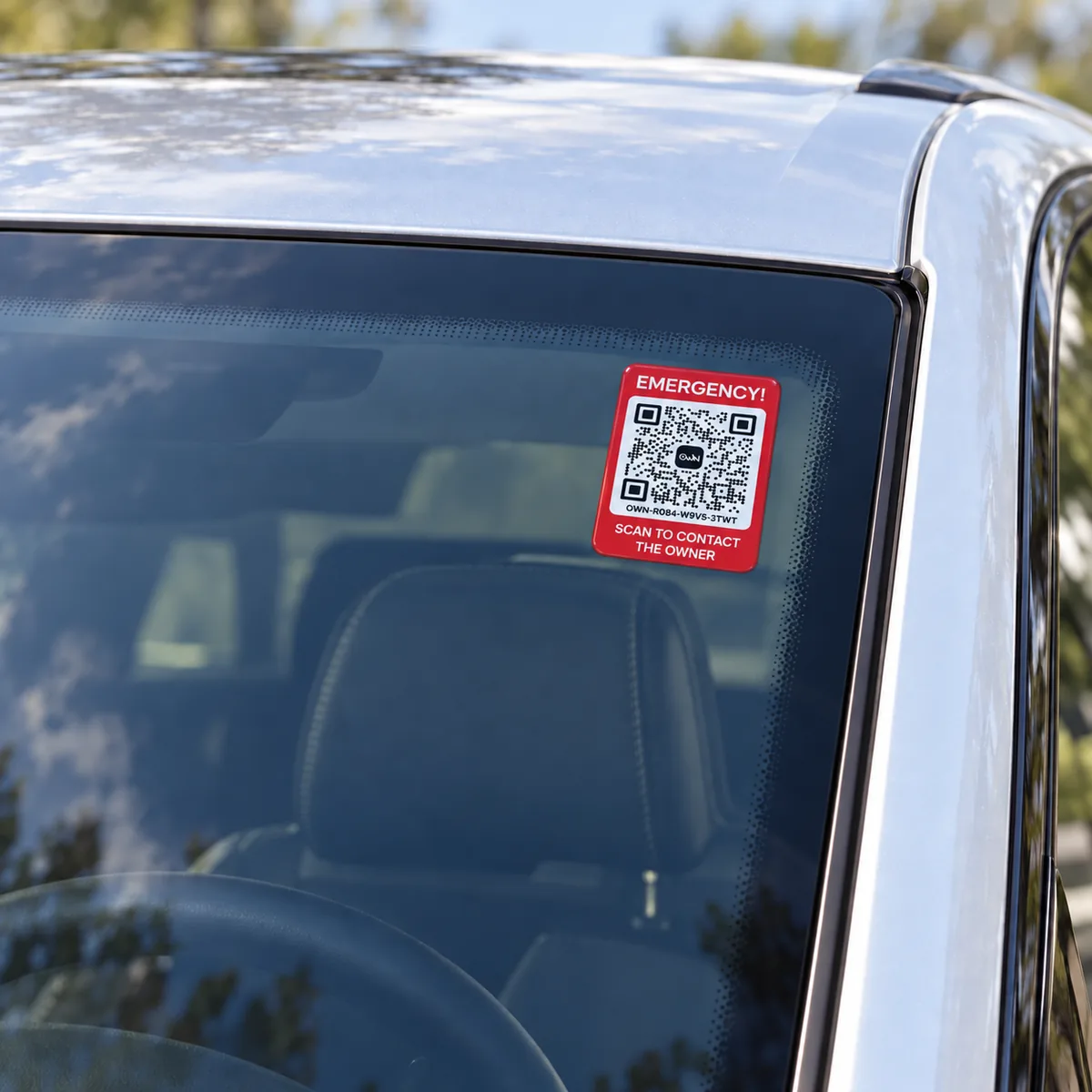 Emergency Car Sticker · 7/9