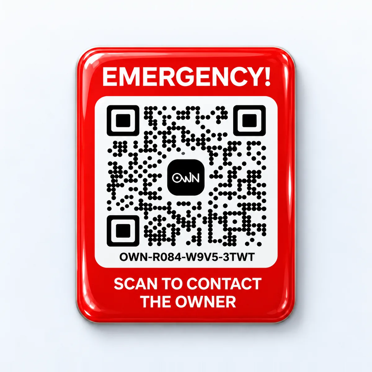 Emergency Car Sticker · 1/9