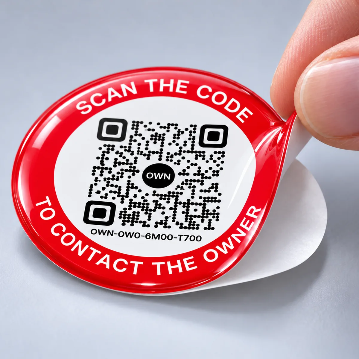 Round QR Stickers · 3/8